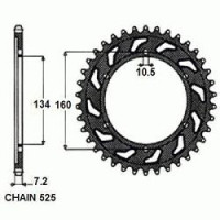 Комплект цепи и звезд для Honda CBR 600 RR 03-06 VX3