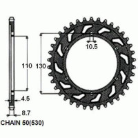 Комплект цепи и звезд для Yamaha FZ1 1000 Fazer 06-14 VX3