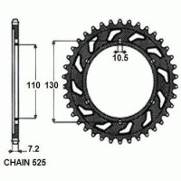 Комплект цепи и звезд для Yamaha YZF-R6 06-18 ZVMX