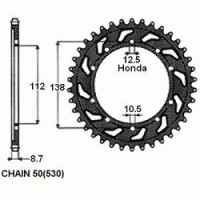 Комплект цепи и звезд для Honda CBR 1100 XX Blackbird 97-07 VX3