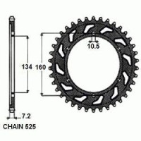 Комплект цепи и звезд для Honda CB 600 RR 07-16 VX3