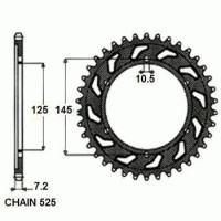 Комплект цепи и звезд для Yamaha TDM 850 96-98 VX3