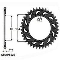Комплект цепи и звезд для Kawasaki ZX-10R 04-05 ZVMX
