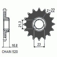 Комплект цепи и звезд для Yamaha XJ 600 Diversion 91-03 VX3