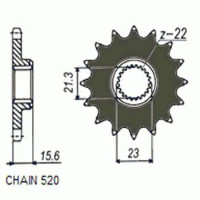 Комплект цепи и звезд для Yamaha XT 660 Tenere 91-95 VX3