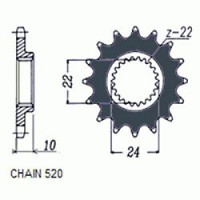 Комплект цепи и звезд для BMW F 650 GS 99-07, BMW F 650 GS 01-07 DAKAR, BMW F 650 ST 99-07, BMW G 650 GS 11-15 VX3