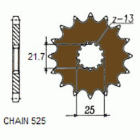 Комплект цепи и звезд для Suzuki GSX-R 600 98-00 SRAD VX3