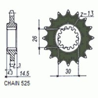 Комплект цепи и звезд для Honda CB 750 Seven Fifty 92-03 VX3