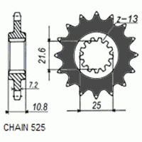 Комплект цепи и звезд для Yamaha TDM 850 96-98 VX3