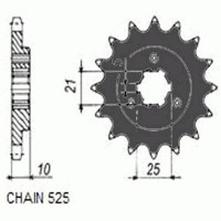 Комплект цепи и звезд для Suzuki DR 650 96-16 ZVMX