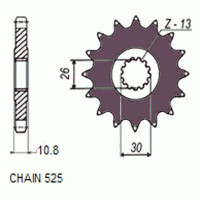 Комплект цепи и звезд для Yamaha TDM 900 02-12 ZVMX