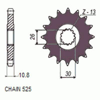 Комплект цепи и звезд для Yamaha TDM 900 02-12 ZVMX