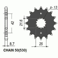 Комплект цепи и звезд для Suzuki TL 1000 R 98-02 ZVMX