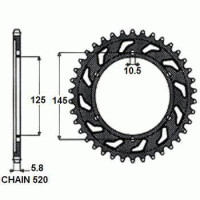 Комплект цепи и звезд для Yamaha XJ 600 Diversion 91-03 VX3