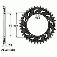 Комплект цепи и звезд для Honda VT 600 Shadow 89-07 ZVMX