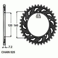 Комплект цепи и звезд для Suzuki GSX-R 750 04-05 VX3