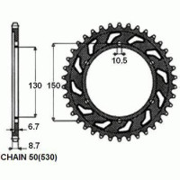Комплект цепи и звезд для Yamaha FZS 600 Fazer 98-03 ZVMX